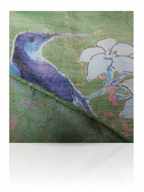 Палантин Женский SN-VINTAGE.BIRD/TURQUE